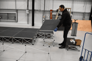 portable stage - deck platforms and riser legs