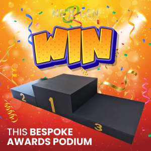 win an awards podium, in this NexGen staging podium giveaway