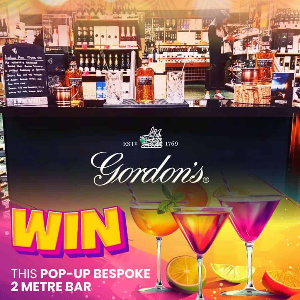 POP UP Bar with bespoke livery graphics Giveaway. Get this popup bar for your next party