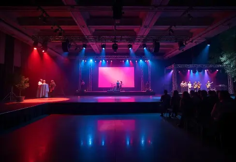 Compact stage designs for events